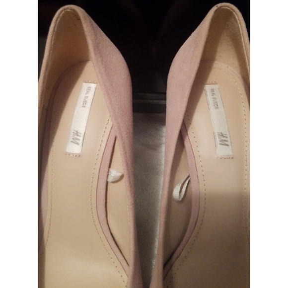H&M Pink Suede Pointed Toe Heels Size US 7 - Picture 8 of 10